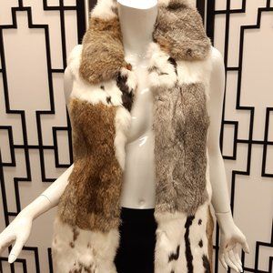 Love Token Real Rabbit Fur Vest